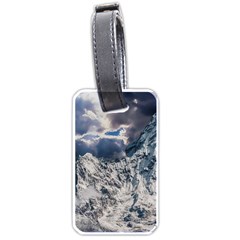 Mountain Snow Winter Landscape Luggage Tags (one Side)  by Celenk