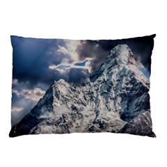 Mountain Snow Winter Landscape Pillow Case (two Sides) by Celenk