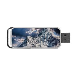 Mountain Snow Winter Landscape Portable Usb Flash (one Side) by Celenk