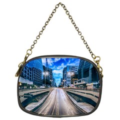 Urban Street Cityscape Modern City Chain Purses (one Side)  by Celenk