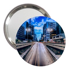 Urban Street Cityscape Modern City 3  Handbag Mirrors by Celenk