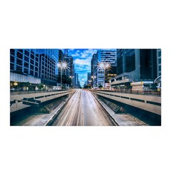 Urban Street Cityscape Modern City Satin Wrap