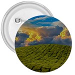 Sunrise Hills Landscape Nature Sky 3  Buttons Front