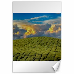 Sunrise Hills Landscape Nature Sky Canvas 12  X 18   by Celenk