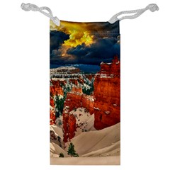 Snow Landscape Winter Cold Nature Jewelry Bag by Celenk