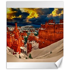 Snow Landscape Winter Cold Nature Canvas 8  X 10  by Celenk