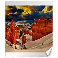 Snow Landscape Winter Cold Nature Canvas 20  X 24   by Celenk