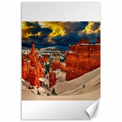 Snow Landscape Winter Cold Nature Canvas 24  X 36  by Celenk