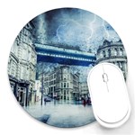 Storm Weather Nature Thunderstorm Round Mousepads Front