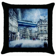 Storm Weather Nature Thunderstorm Throw Pillow Case (black) by Celenk