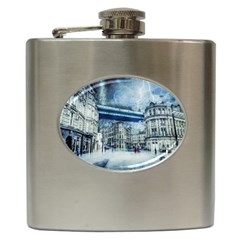 Storm Weather Nature Thunderstorm Hip Flask (6 Oz) by Celenk