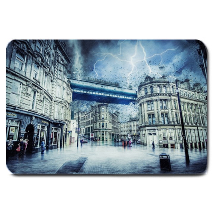 Storm Weather Nature Thunderstorm Large Doormat 