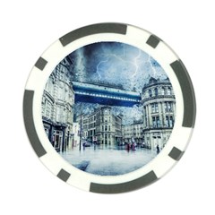 Storm Weather Nature Thunderstorm Poker Chip Card Guard