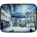 Storm Weather Nature Thunderstorm Fleece Blanket (Mini) 35 x27  Blanket