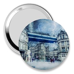 Storm Weather Nature Thunderstorm 3  Handbag Mirrors by Celenk