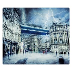 Storm Weather Nature Thunderstorm Double Sided Flano Blanket (small)  by Celenk