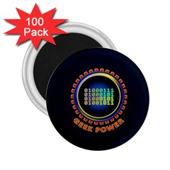 Geek Power 2 25  Magnets (100 Pack)  by linceazul