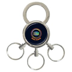 Geek Power 3-ring Key Chains by linceazul