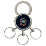 Geek Power 3-Ring Key Chains Front