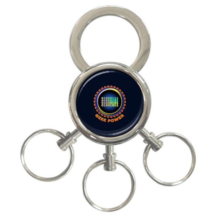 Geek Power 3-Ring Key Chains