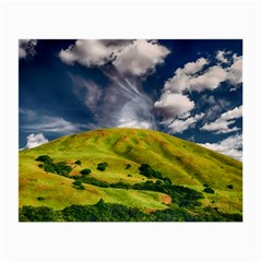 Hill Countryside Landscape Nature Small Glasses Cloth (2-side) by Celenk