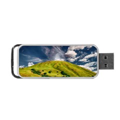 Hill Countryside Landscape Nature Portable Usb Flash (two Sides) by Celenk