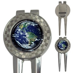 Earth Internet Globalisation 3-in-1 Golf Divots by Celenk