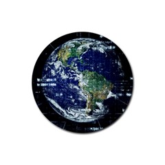 Earth Internet Globalisation Rubber Coaster (round)  by Celenk