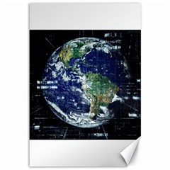 Earth Internet Globalisation Canvas 12  X 18   by Celenk