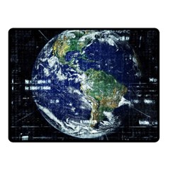 Earth Internet Globalisation Fleece Blanket (small) by Celenk