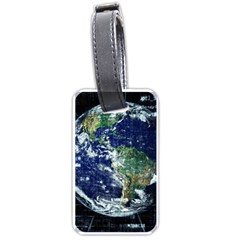 Earth Internet Globalisation Luggage Tags (one Side)  by Celenk