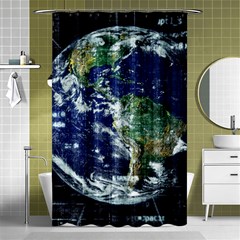 Earth Internet Globalisation Shower Curtain 48  X 72  (small)  by Celenk