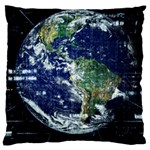 Earth Internet Globalisation Large Cushion Case (One Side) Front