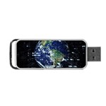 Earth Internet Globalisation Portable USB Flash (One Side) Front