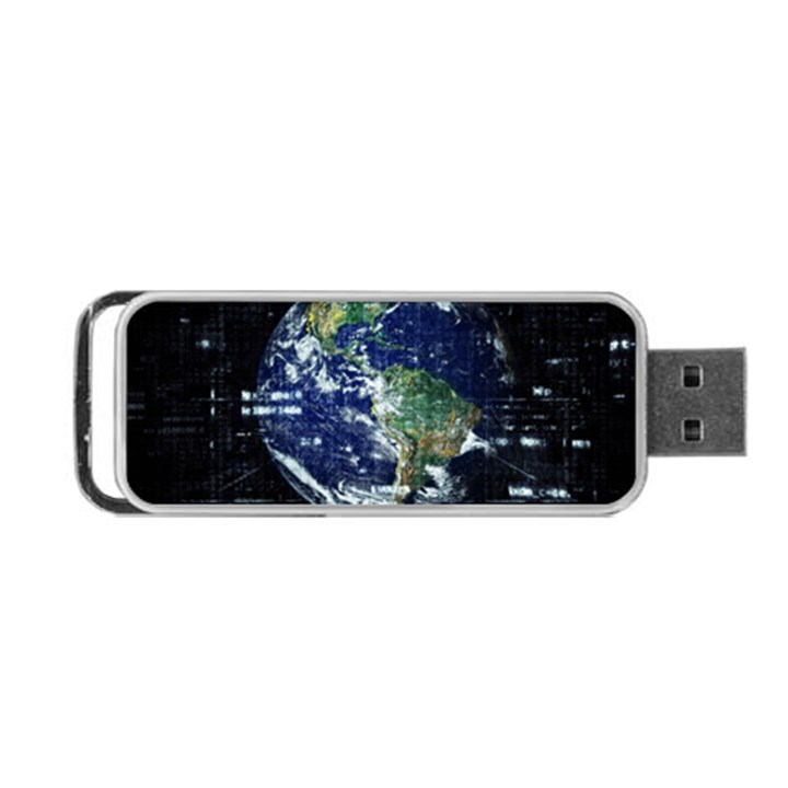 Earth Internet Globalisation Portable USB Flash (One Side)