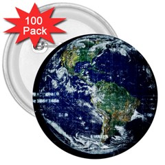 Earth Internet Globalisation 3  Buttons (100 Pack)  by Celenk