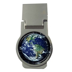 Earth Internet Globalisation Money Clips (round)  by Celenk