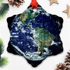 Earth Internet Globalisation Ornament (snowflake) by Celenk