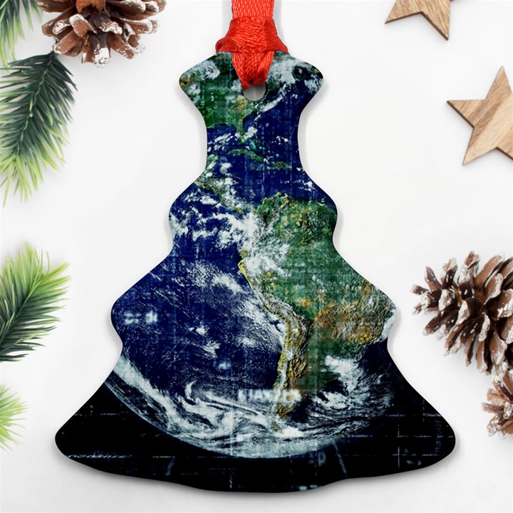 Earth Internet Globalisation Ornament (Christmas Tree) 