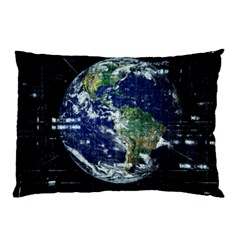 Earth Internet Globalisation Pillow Case (two Sides) by Celenk