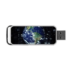 Earth Internet Globalisation Portable Usb Flash (one Side) by Celenk