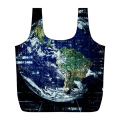 Earth Internet Globalisation Full Print Recycle Bags (l)  by Celenk