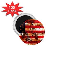 American Flag Usa Symbol National 1 75  Magnets (100 Pack)  by Celenk