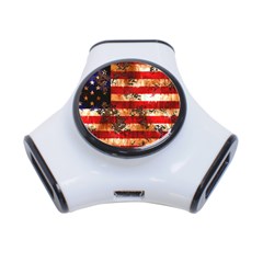 American Flag Usa Symbol National 3-port Usb Hub by Celenk