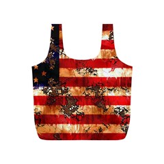 American Flag Usa Symbol National Full Print Recycle Bags (s)  by Celenk