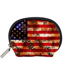 American Flag Usa Symbol National Accessory Pouches (small)  by Celenk