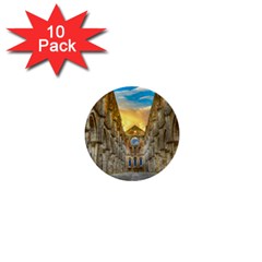 Abbey Ruin Architecture Medieval 1  Mini Buttons (10 Pack)  by Celenk