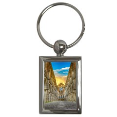 Abbey Ruin Architecture Medieval Key Chains (rectangle)  by Celenk