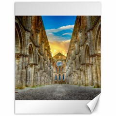 Abbey Ruin Architecture Medieval Canvas 12  X 16   by Celenk