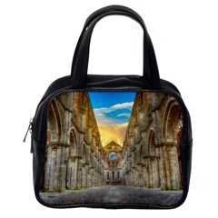 Abbey Ruin Architecture Medieval Classic Handbags (one Side) by Celenk